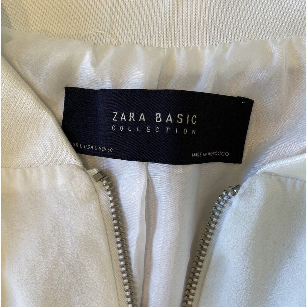 Zara Basic Collection Full Zip Silky Jacket Size … - image 3